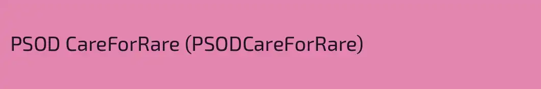PSOD CareForRare (PSODCareForRare)